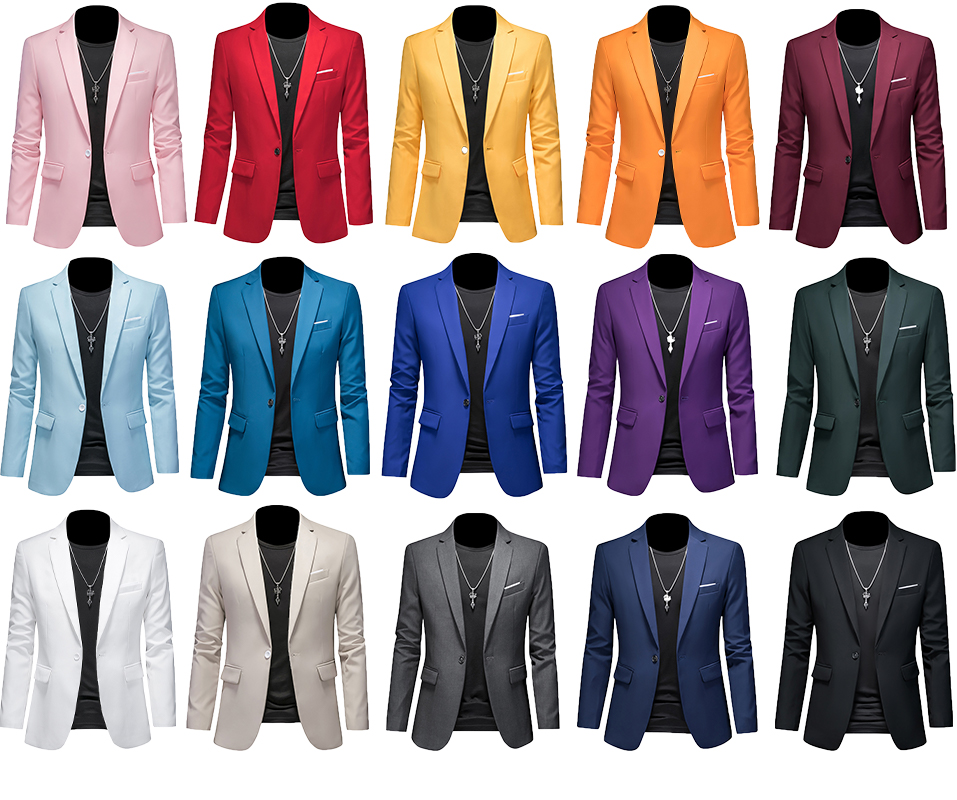 Plus Size 6XL 5XL Men's Suit Coat+2 Piece Pants/Business Fashion Office Dress/Slim Fit High Quality Groom Wedding Dress Suit Set