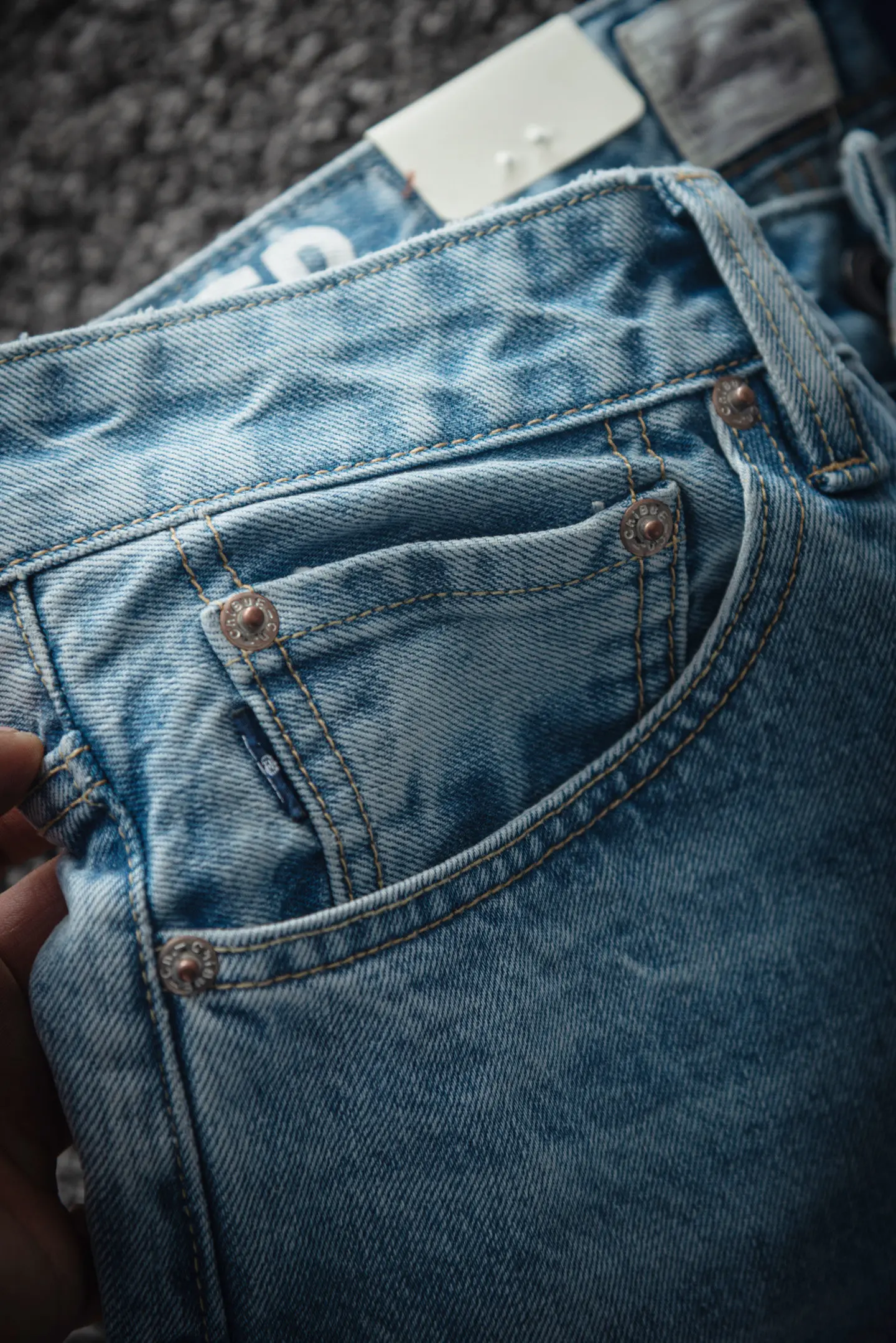 2026 Spring New American Retro Heavyweight High-end Comfort Jeans Men's Fashion 88% Cotton Washed Old Straight Casual Pants