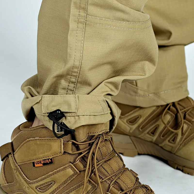 Men Cargo Pants Tactics Wear Resistant Multiple Pockets Military Tactical Pants Casual Spring Autumn Men's Trousers Hiking