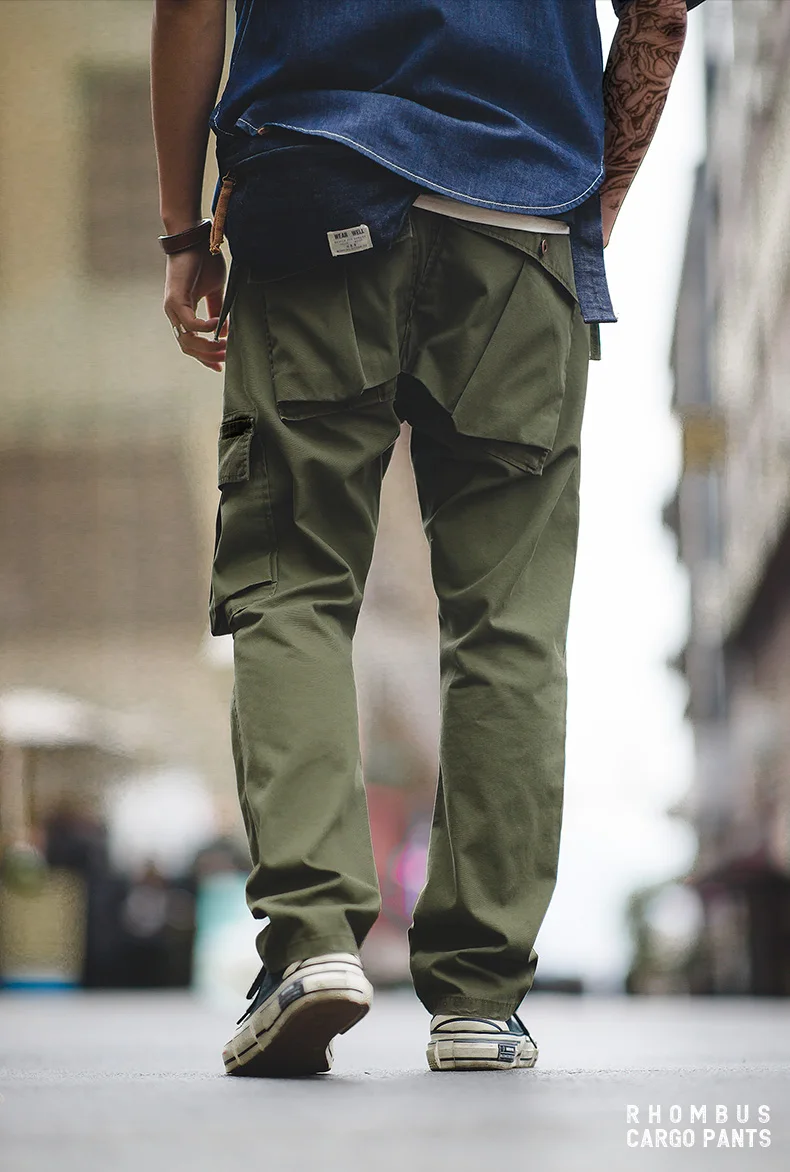 Maden Tactical Cargo Pants Green Multi-pocket Breathable Trousers Consuls Commando Training Trousers Techwear for Men's Pants