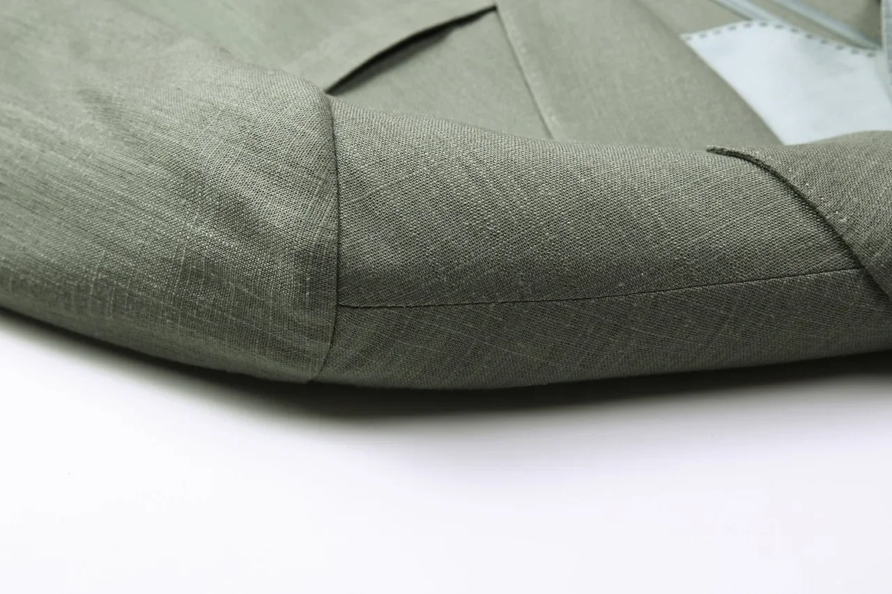 Mens Linen Blazer Unstructured Summer Jacket Quiet Luxury Smart Casual Lightweight Resort Wear Breathable Cooling Lyocell Coat