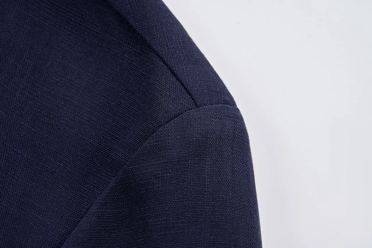 Mens Linen Blazer Unstructured Summer Jacket Quiet Luxury Smart Casual Lightweight Resort Wear Breathable Cooling Lyocell Coat