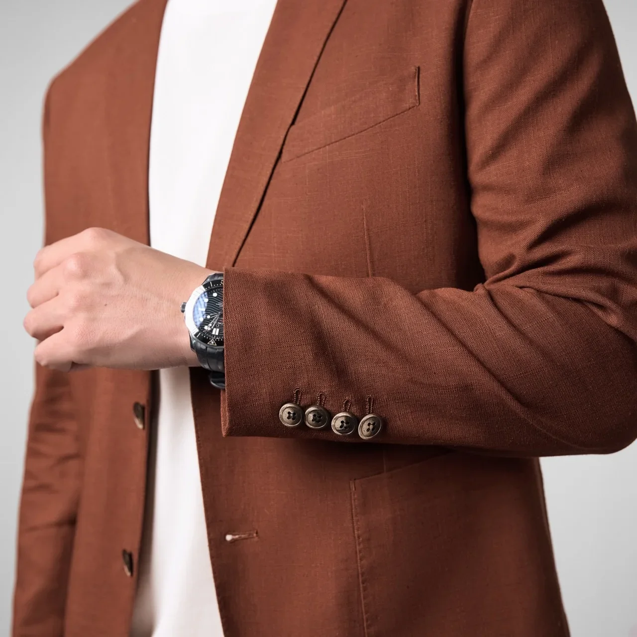 Mens Linen Blazer Unstructured Summer Jacket Quiet Luxury Smart Casual Lightweight Resort Wear Breathable Cooling Lyocell Coat