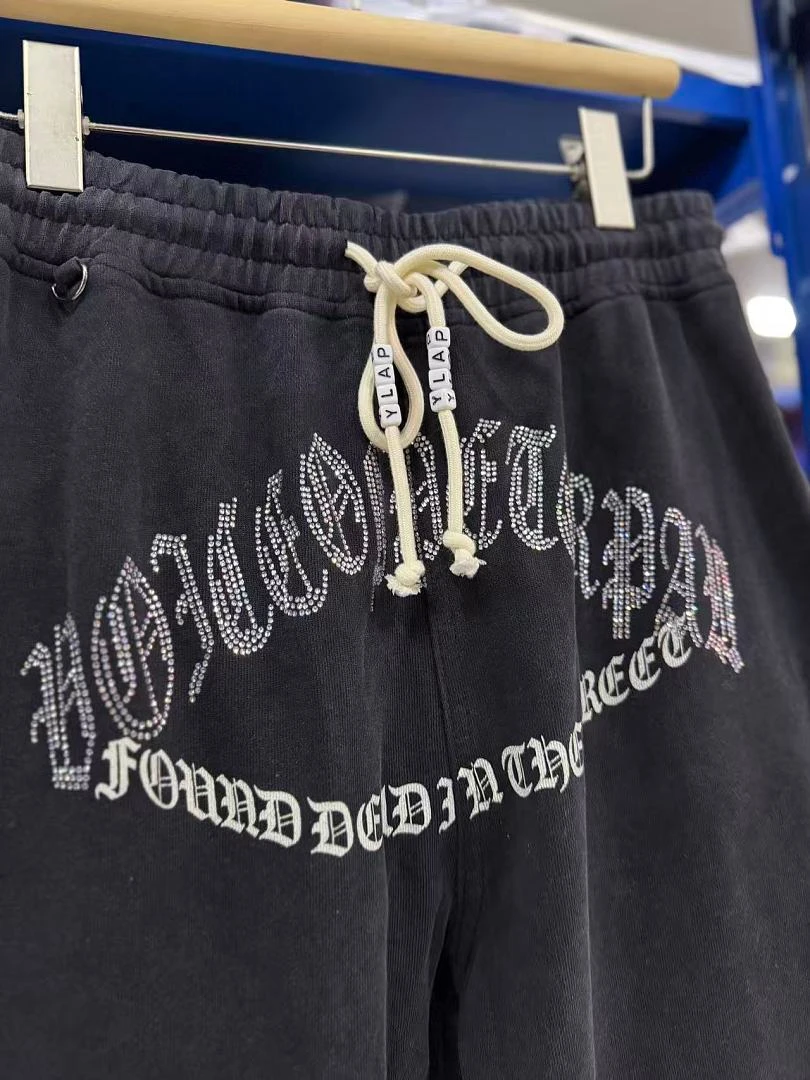 New Arrival Black Oversize Paly Pants Men Women Best Quality Washing Printing Casual Trousers