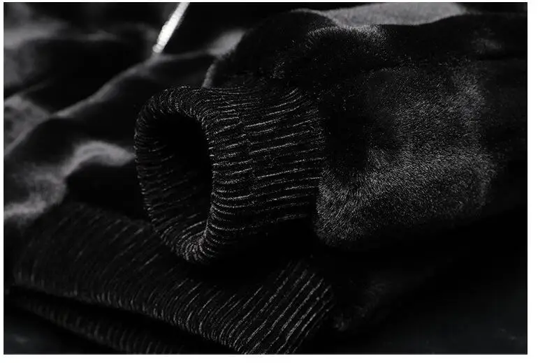 New Winter Men Fur Collar Fluffy Leather Jackets Man Fleece Warm Casual Coats Good Quality Male Slim Fit Winter Jackets Size 5XL