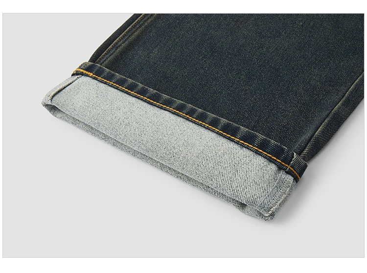 Semir Jeans Men Vintage Washed Whiskered Loose Fit Straight Leg Classic Casual Pants 2025 Autumn Winter