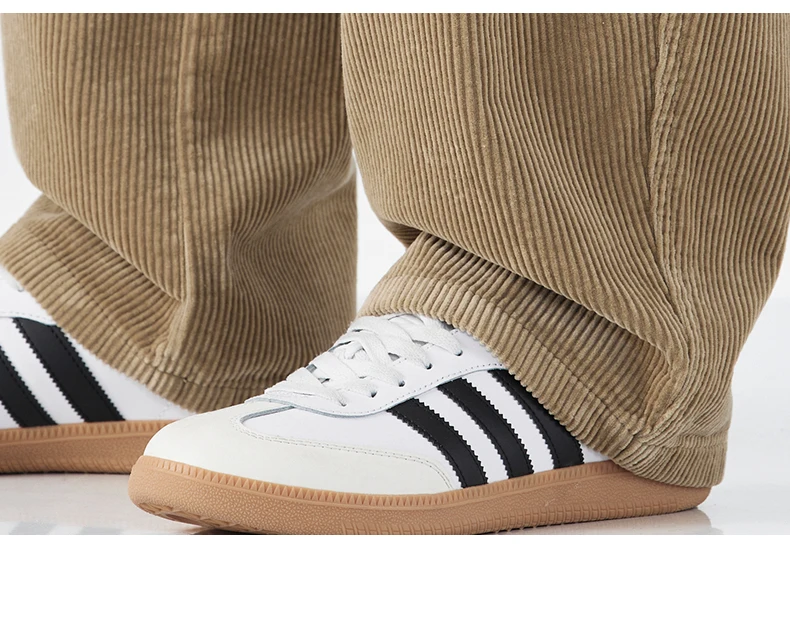 Men Corduroy Wide Leg Straight Pants Japan Korean Streetwear Fashion Loose Casual Vintage Stripe Cargo Trousers Man Harem Pant