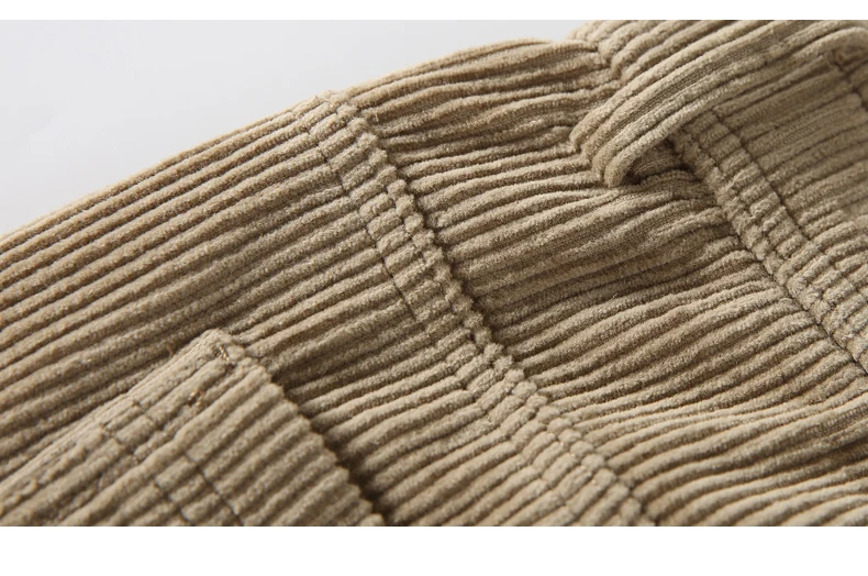 Men Corduroy Wide Leg Straight Pants Japan Korean Streetwear Fashion Loose Casual Vintage Stripe Cargo Trousers Man Harem Pant