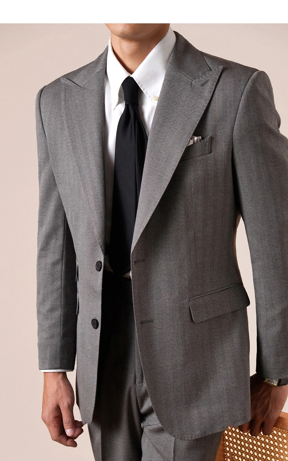 2025 Grooms Suit Herringbone Suit Men Business Commuting Casual Men Suit Business Tuxedos Slim Fit Ternos Masculino Smoking Uomo