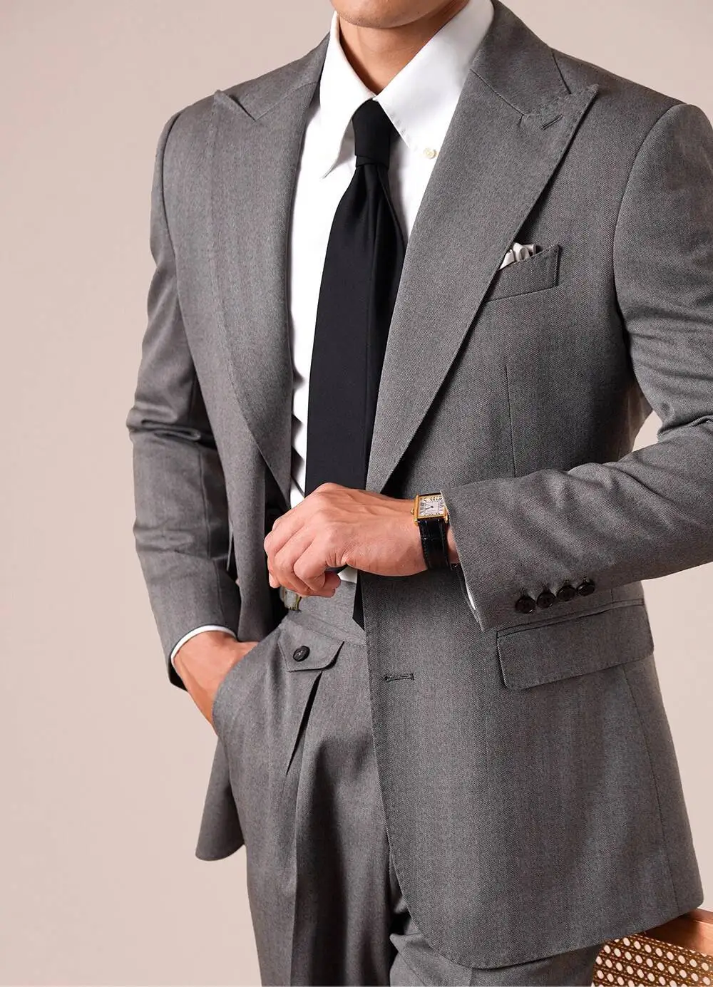 2025 Grooms Suit Herringbone Suit Men Business Commuting Casual Men Suit Business Tuxedos Slim Fit Ternos Masculino Smoking Uomo