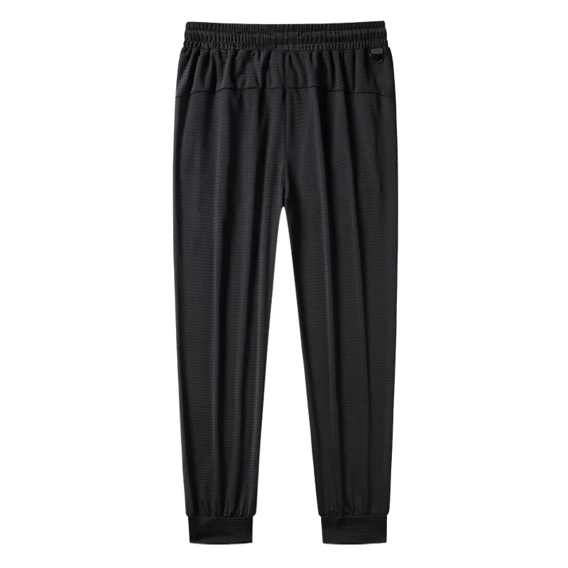Plus Size 9xl 8xl 7xl Summer Breathable Sweatpants Men Cool Quick Dry Men's Ice Silk Pants High Quality Oversize Trousers Male