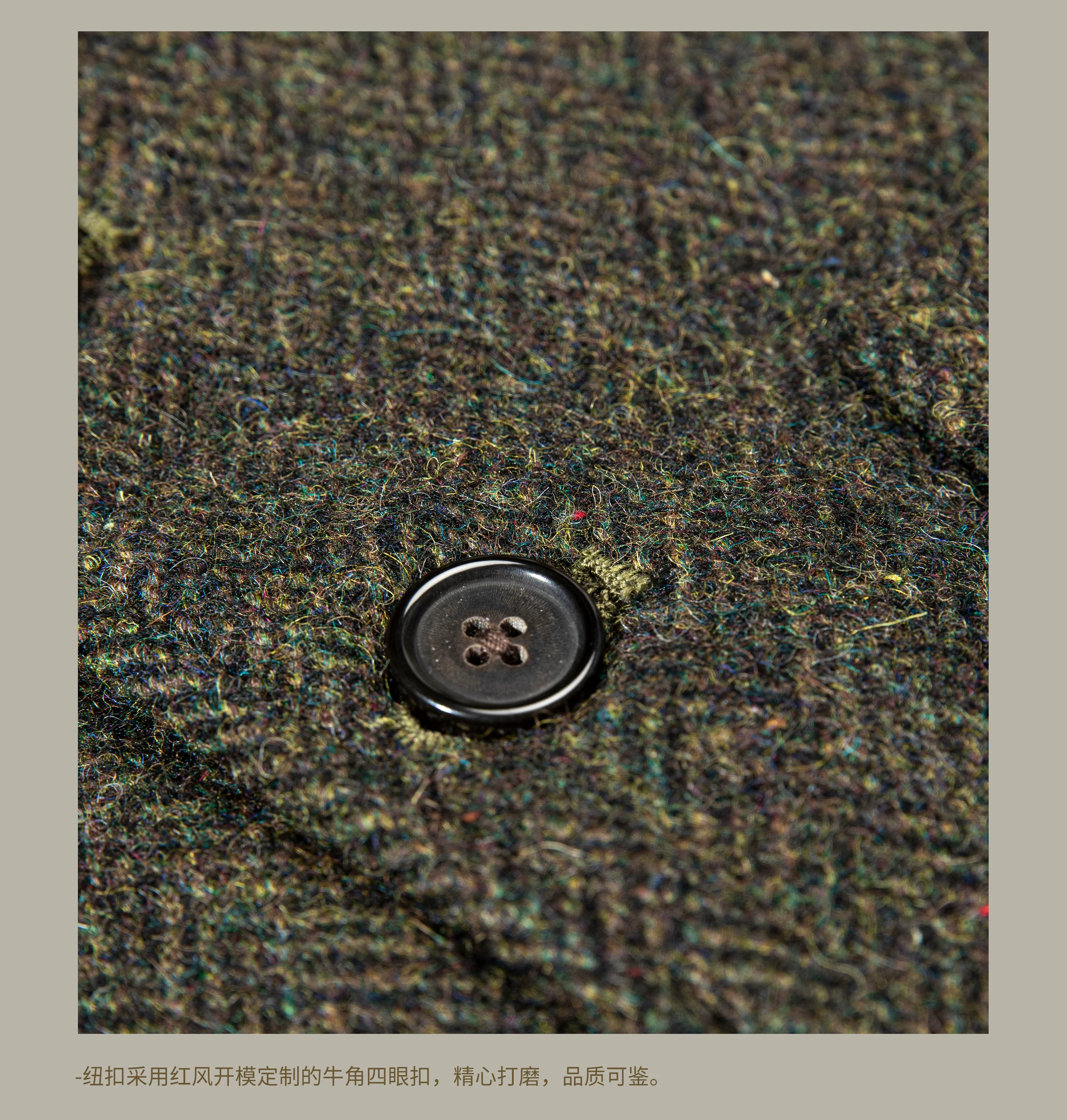 MJ-0004B 100% Wool Vintage Stylish Waistcoat 560 GSM Mens Casual Tweed Vest Red Tornado
