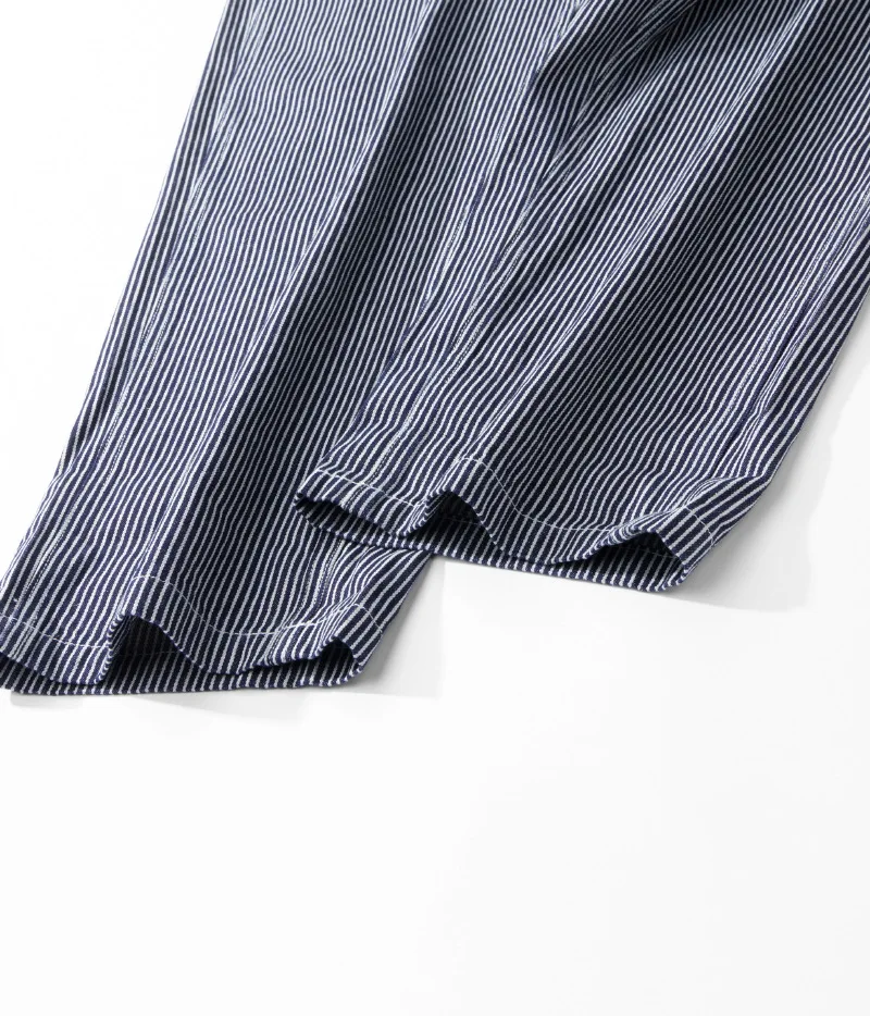Outdoor Canvas Lumberjack Pants / Workwear Overalls - American Vintage Men's Railroad Stripe Jumpsuit (Amekaji Style) OKONKWO