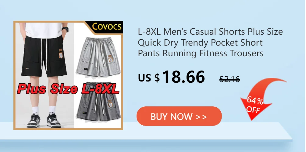 M-8XL Summer Shorts for Man Plus Size 40kg-140kg Fashion Casual Short Pants Big Size Mens Boys Swimming Fitness Sports Trousers