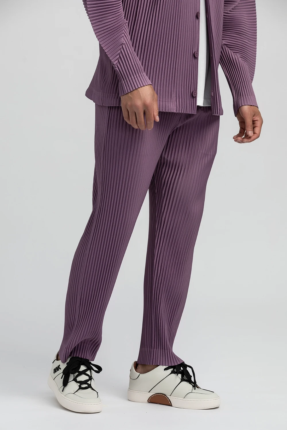 Miyake Pleated Pants For Men Casual Pants Men Japanese Streetwear Men Fashion Japanese Style Trousers Baggy Pants Wild Trousers