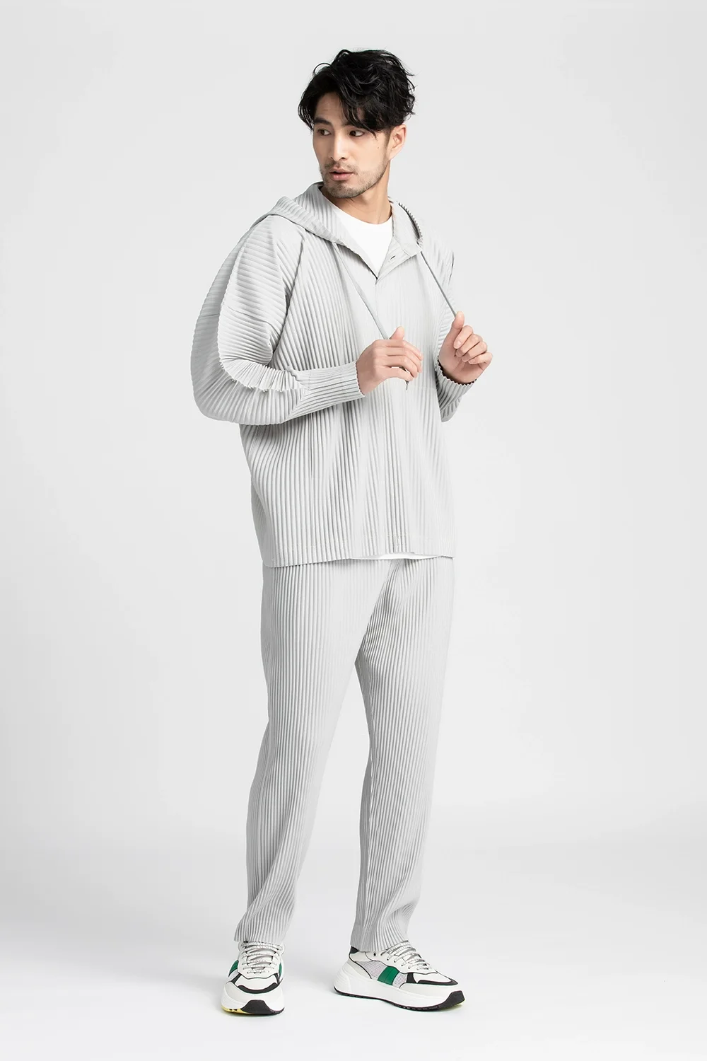 Miyake Pleated Pants For Men Casual Pants Men Japanese Streetwear Men Fashion Japanese Style Trousers Baggy Pants Wild Trousers