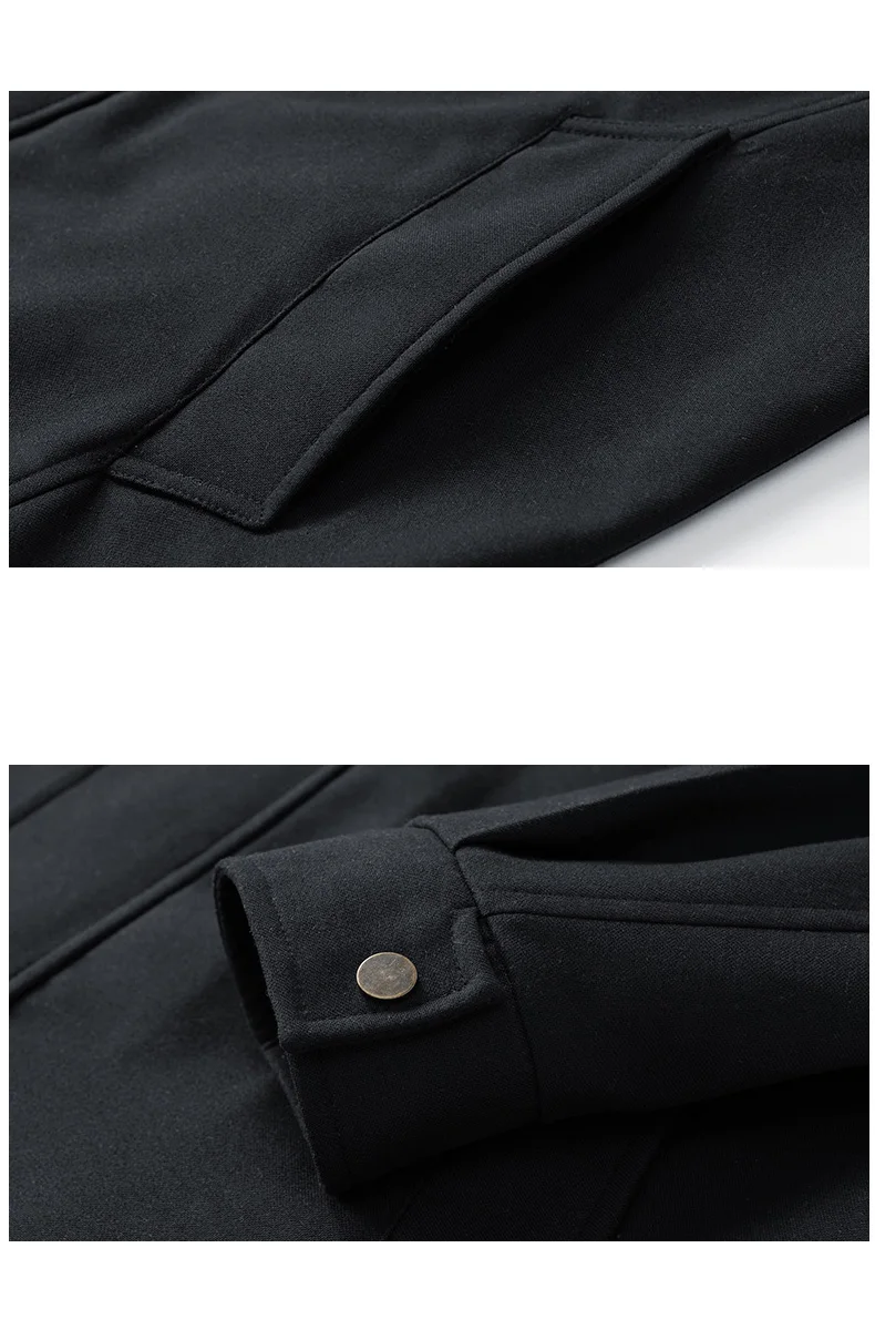 Big & Tall 8XL Mid-Length Trench Coat Oversized Casual Long Jacket Outerwear Korean Fashion Mens Jacket Autumn Winter Coats