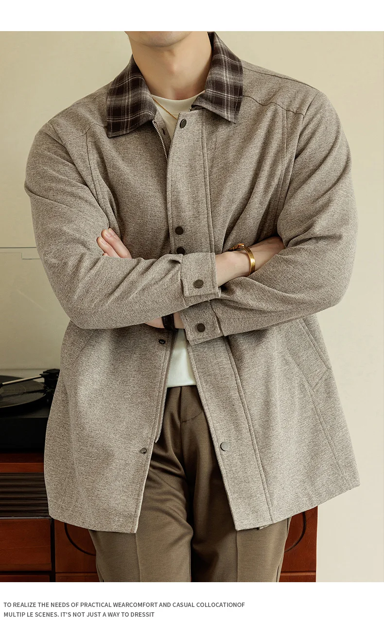 Big & Tall 8XL Mid-Length Trench Coat Oversized Casual Long Jacket Outerwear Korean Fashion Mens Jacket Autumn Winter Coats