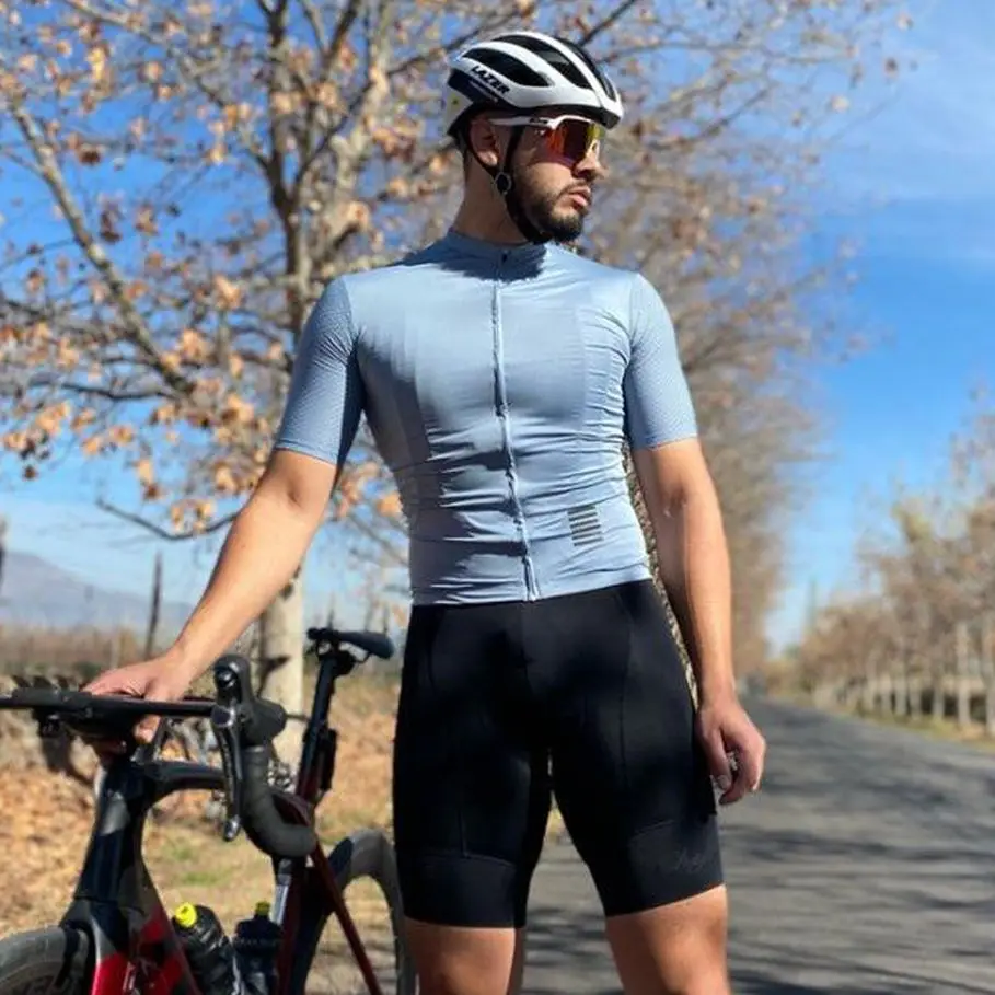 YKYWBIKE Men's Cycling Jersey Set Cycling Bib Shorts Classic MTB Kit Breathable Bike Clothes Bicycle Maillot Cycling Clothing