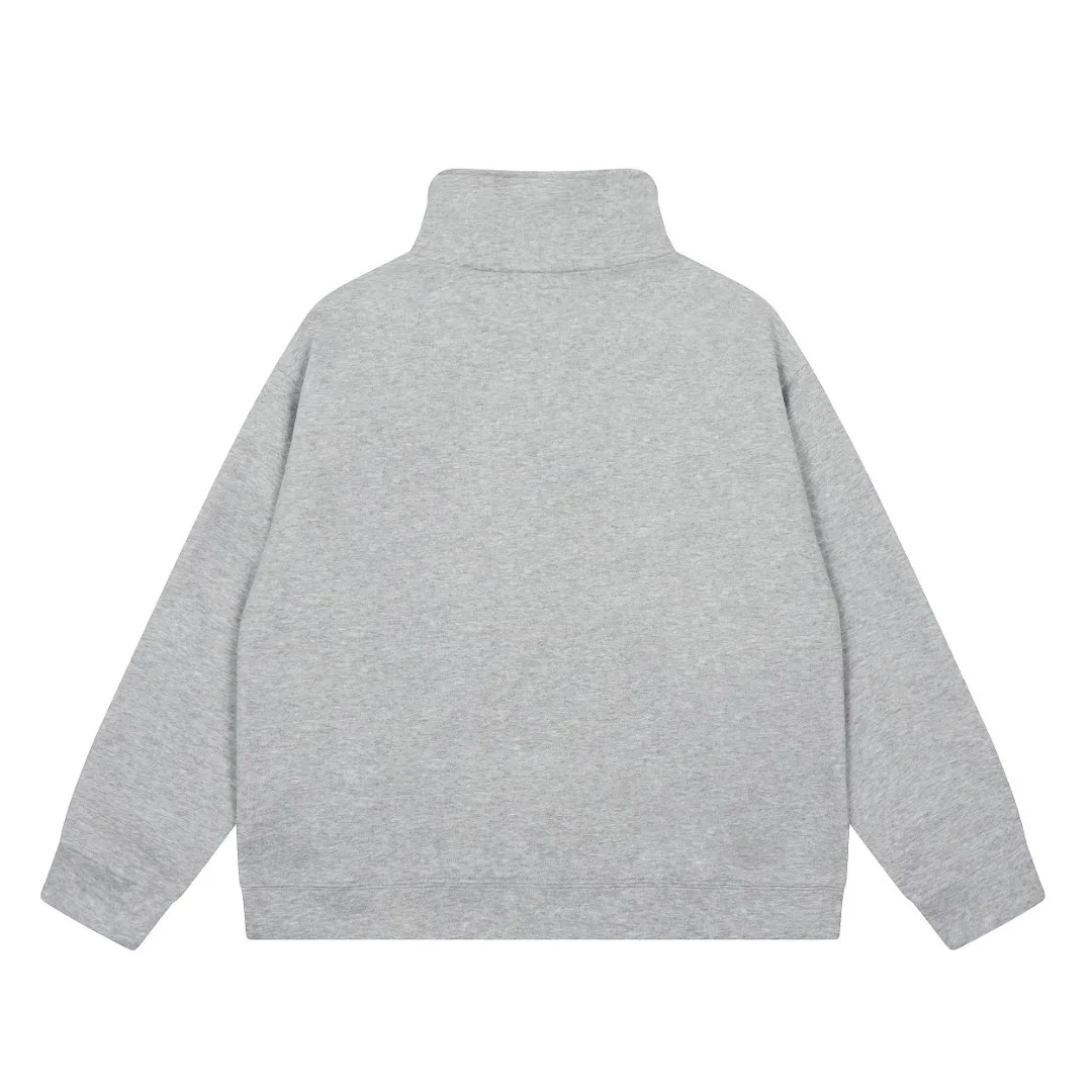 men's hoodies and sweatshirts Embroidered Half Zipper Collar polo men's hoodies and sweatshirts old money style Man hoodie