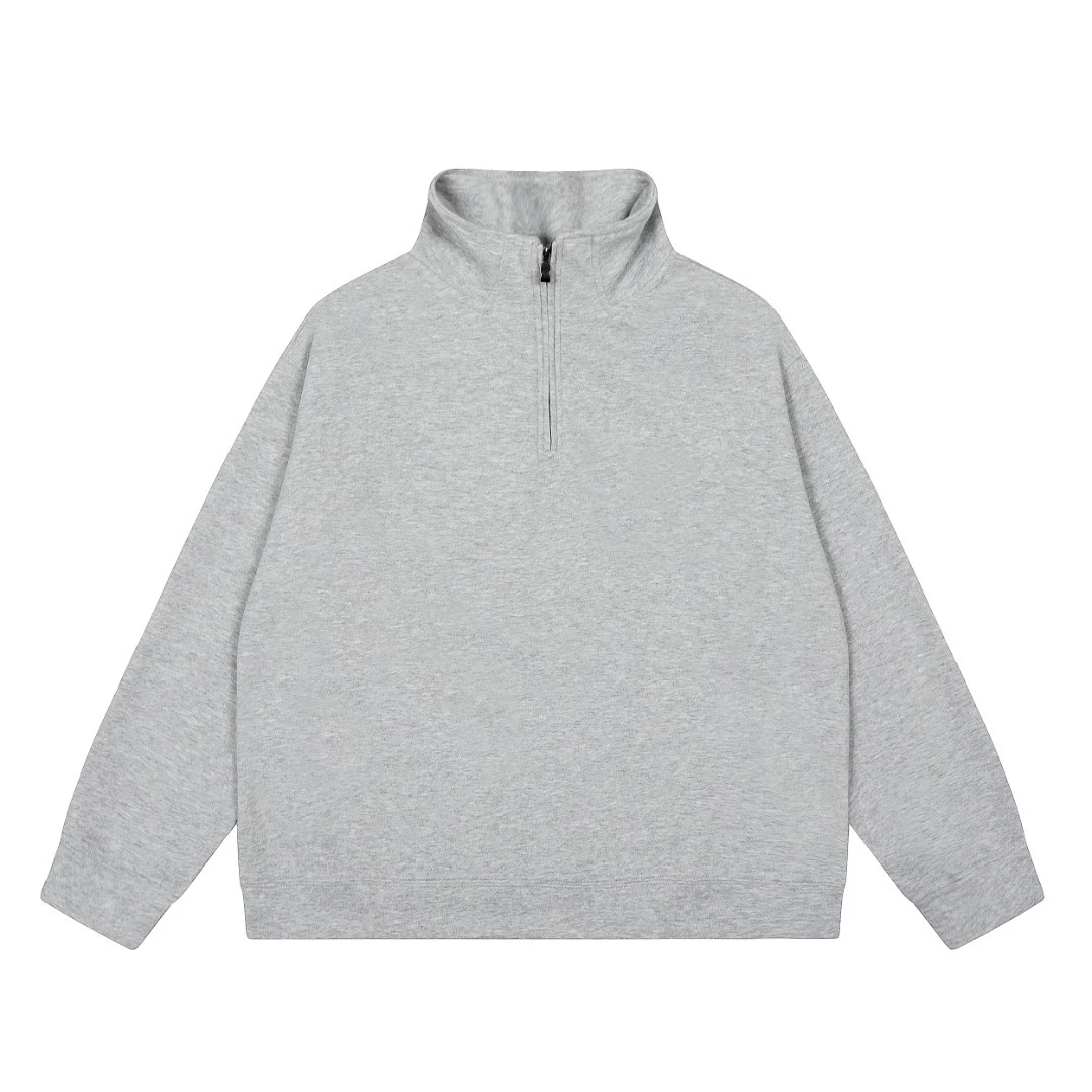 men's hoodies and sweatshirts Embroidered Half Zipper Collar polo men's hoodies and sweatshirts old money style Man hoodie