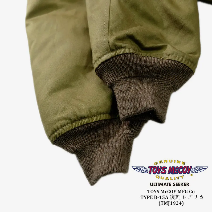 TOYS McCOY1945 real wool collar B15A thickened flight jacket