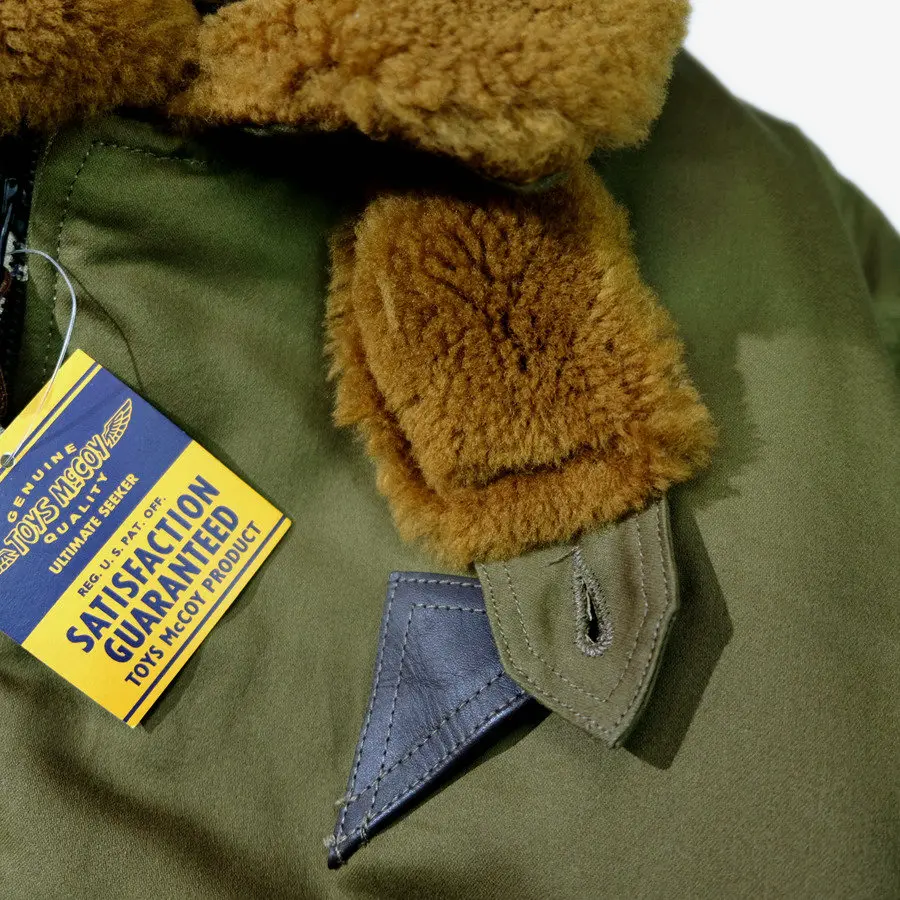 TOYS McCOY1945 real wool collar B15A thickened flight jacket
