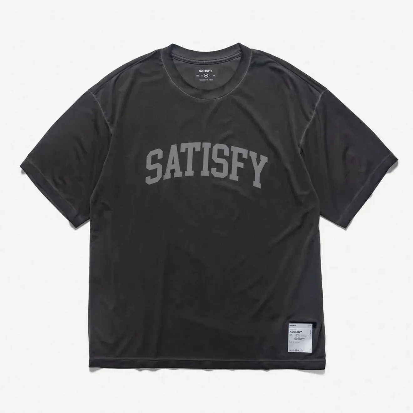 Satisfy Running AuraLite South French Washed Batik Jogging Cross Country Alphabet T-Shirt