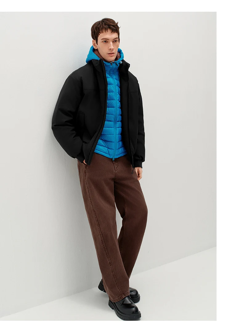 Semir Men Padded Jacket Thermal Warmth Waterproof Windproof Stain Resistant 2026 Winter Outdoor Layer Everyday Style
