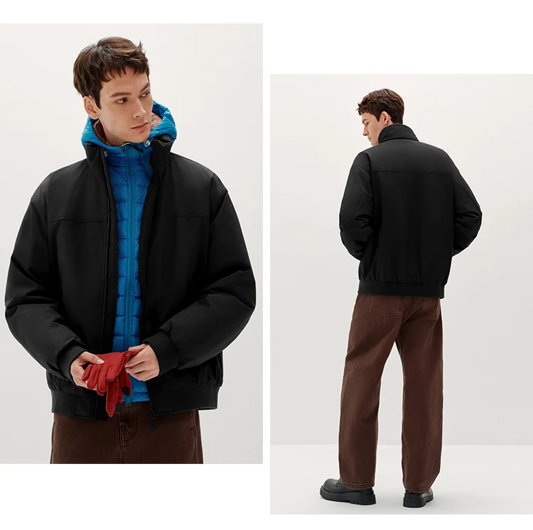 Semir Men Padded Jacket Thermal Warmth Waterproof Windproof Stain Resistant 2026 Winter Outdoor Layer Everyday Style