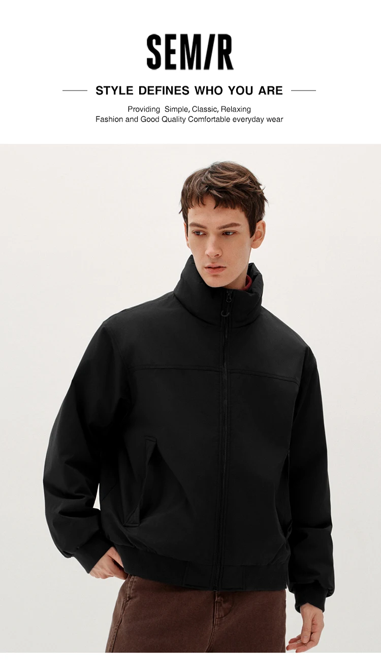 Semir Men Padded Jacket Thermal Warmth Waterproof Windproof Stain Resistant 2026 Winter Outdoor Layer Everyday Style