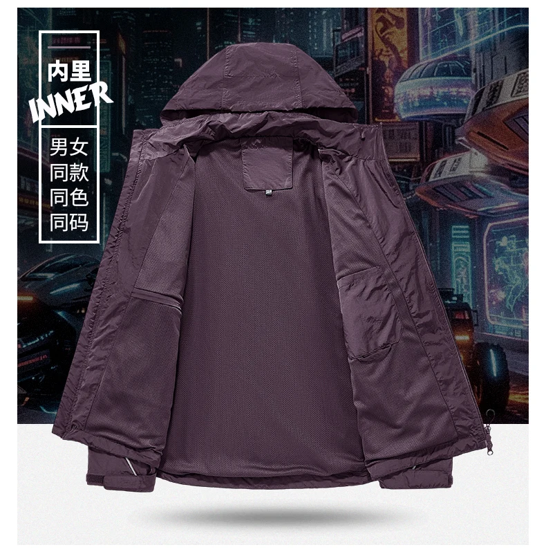 Jacket Men's Spring Autumn New Men Jacket Solid Color Hooded Jackets Casual Coat Men's Business Coats Size M-7XL 8XL Hat Detacha