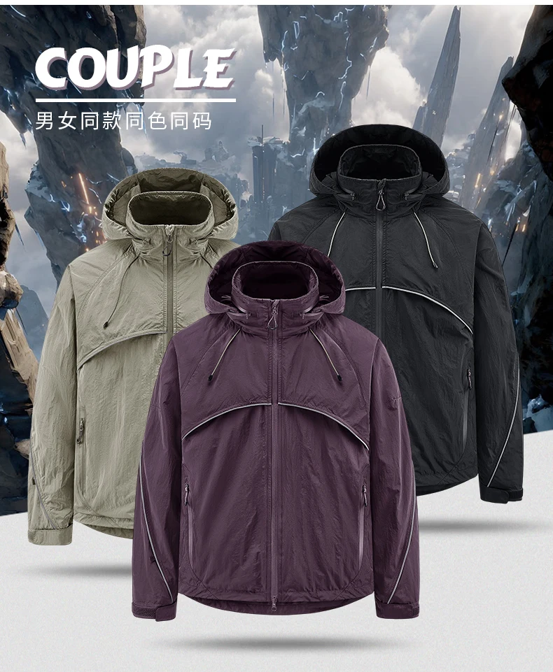 Jacket Men's Spring Autumn New Men Jacket Solid Color Hooded Jackets Casual Coat Men's Business Coats Size M-7XL 8XL Hat Detacha