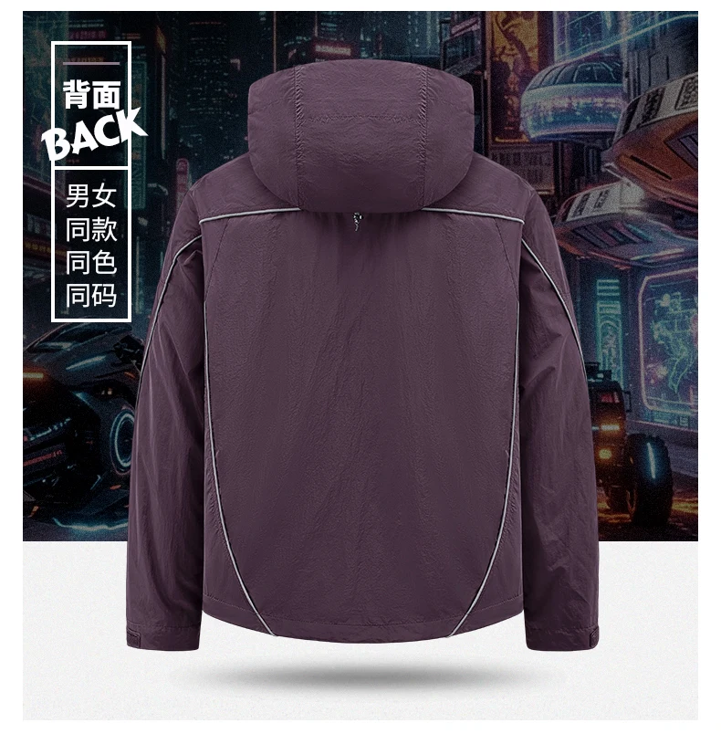 Jacket Men's Spring Autumn New Men Jacket Solid Color Hooded Jackets Casual Coat Men's Business Coats Size M-7XL 8XL Hat Detacha