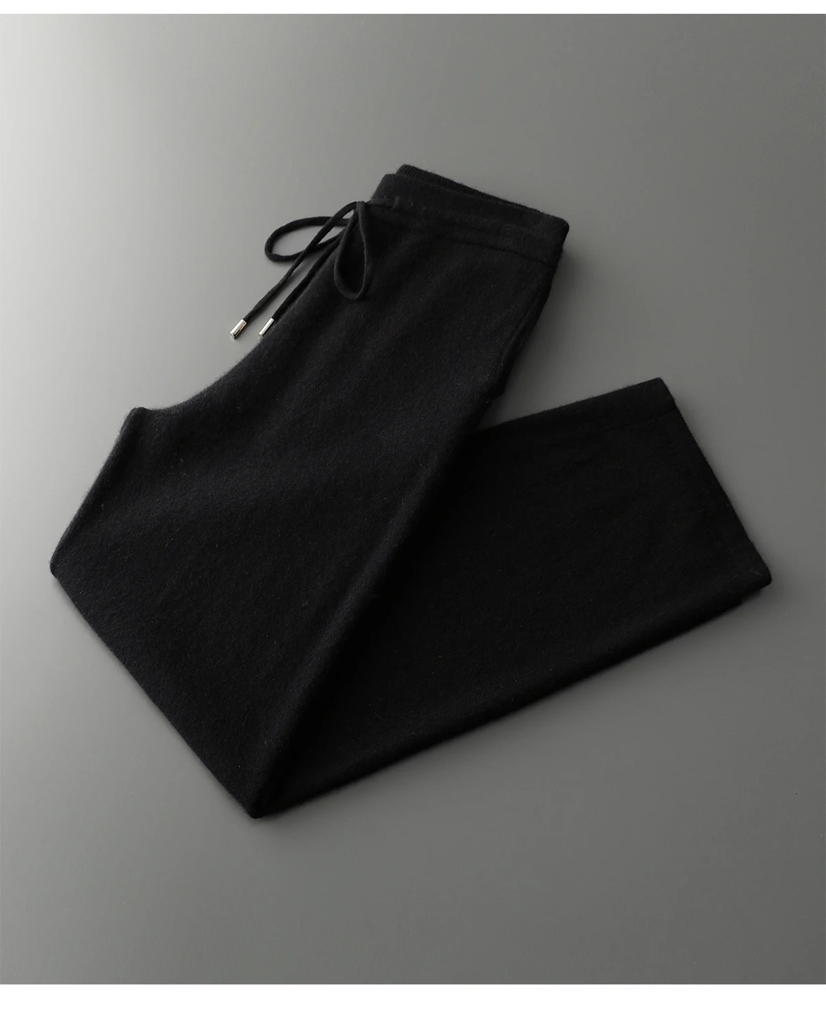 Men's Two-piece Sets 100% Merino Wool Knitting Hooded Collar Cardigan and Wide-leg Pant Autumn Winter Thickened Warm Clothing