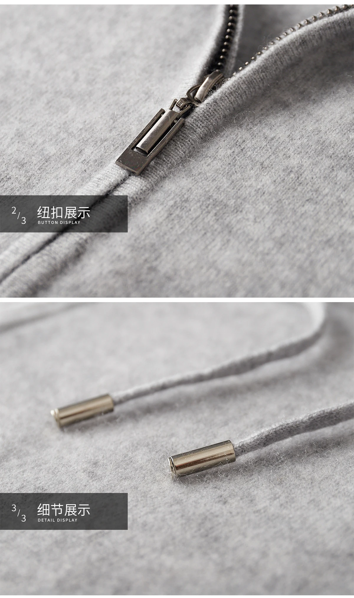 Men's Two-piece Sets 100% Merino Wool Knitting Hooded Collar Cardigan and Wide-leg Pant Autumn Winter Thickened Warm Clothing