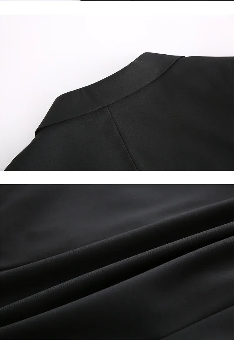 Suit Outdoors Korean Fashion Version of Slim-fit Work Clothes Fashion Business Men Casual Wedding Gentleman (Blazer+Vest+Pants)