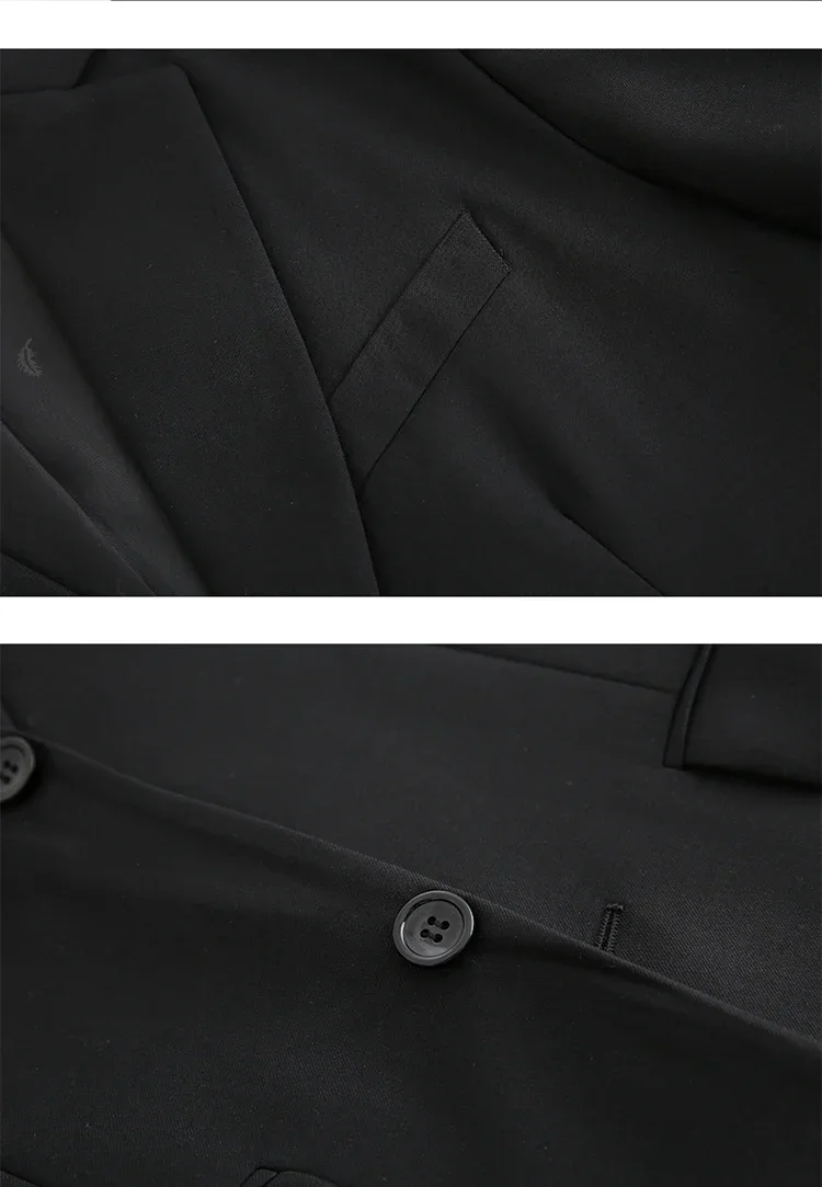 Suit Outdoors Korean Fashion Version of Slim-fit Work Clothes Fashion Business Men Casual Wedding Gentleman (Blazer+Vest+Pants)