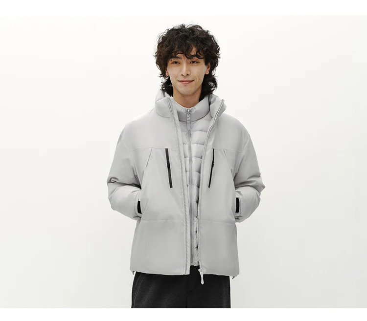 Semir Men Down Jacket Waterproof Windproof Stain Resistant Outdoor Protection 2026 Winter Outdoor Layer Warm Insulation