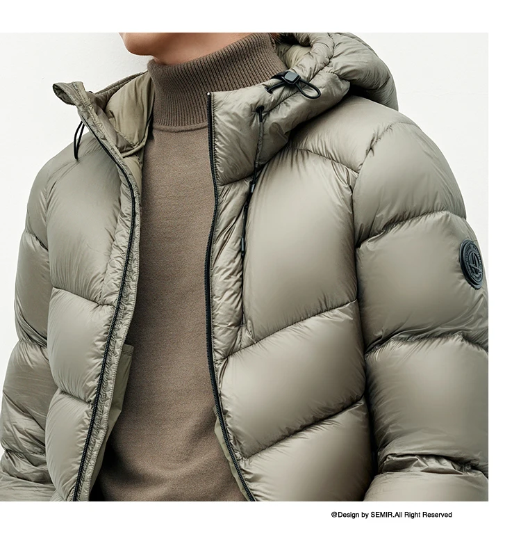 Semir Men Down Jacket Thermal Warmth 2026 Winter Everyday Style Outdoor Layer Cold Weather Clean Silhouette Cold Weather Wear