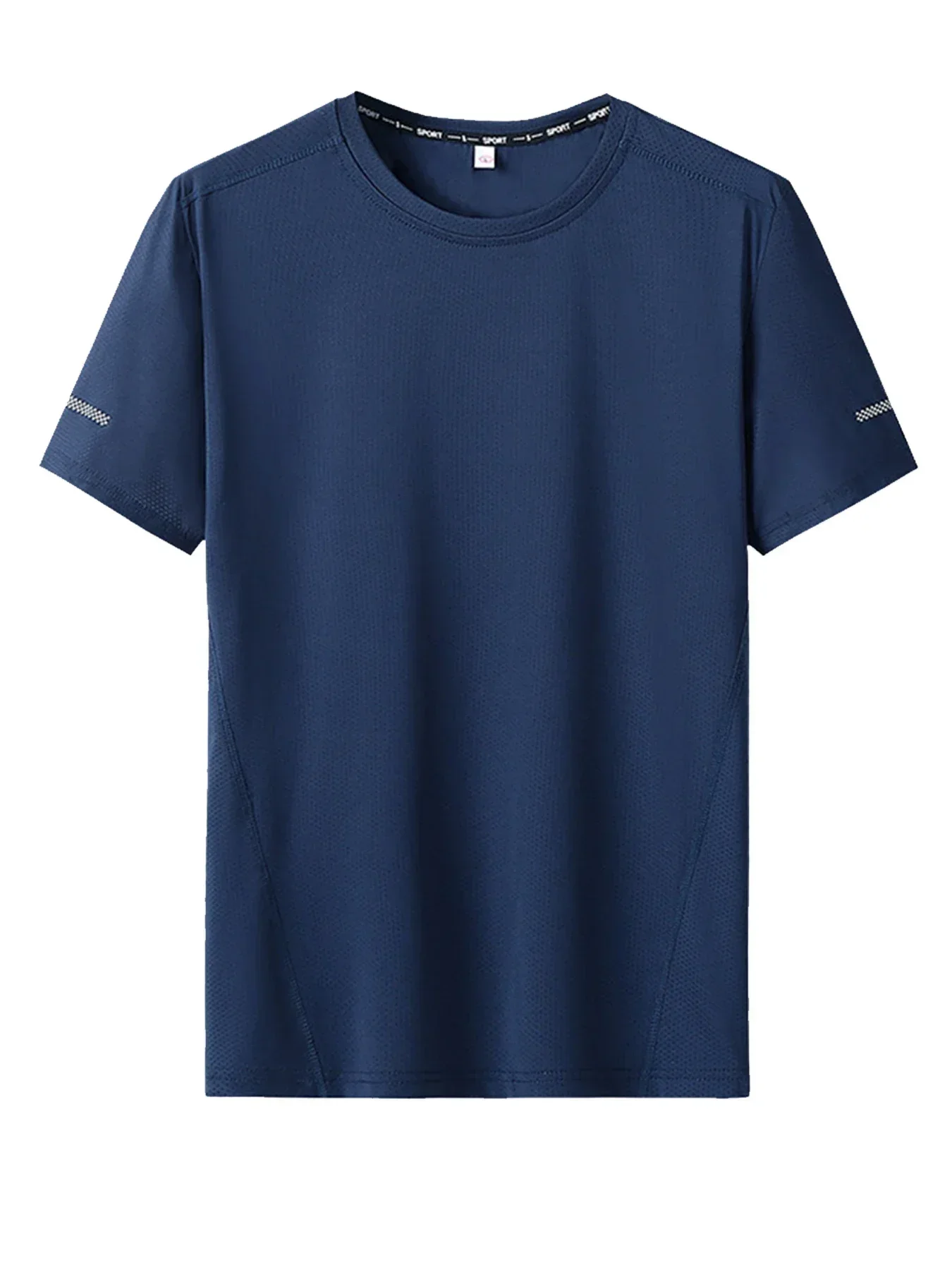 Men Plus Size T Shirts 6XL 7XL Large Size Quick Dry Short Sleeve T Shirt Loose Fit Gym Fitness Trainer Running Sportswear Tee