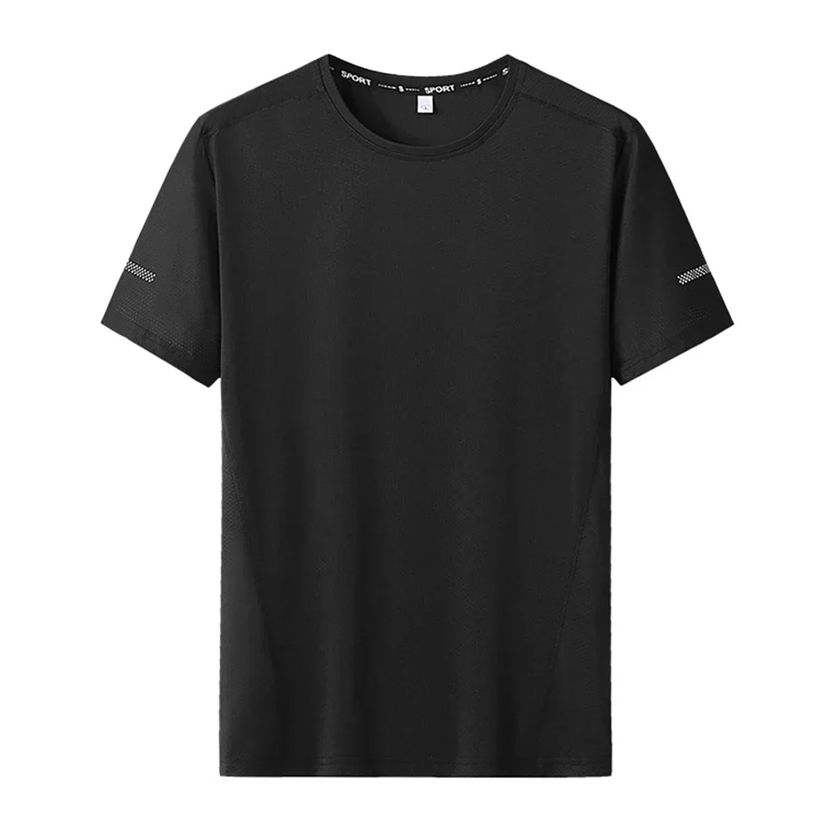 Men Plus Size T Shirts 6XL 7XL Large Size Quick Dry Short Sleeve T Shirt Loose Fit Gym Fitness Trainer Running Sportswear Tee