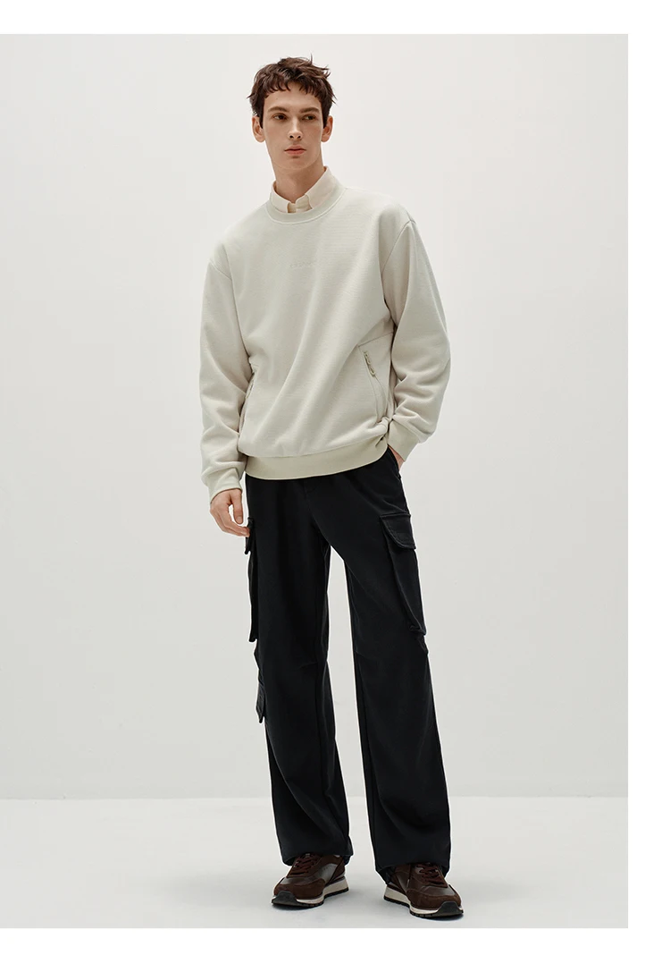 Semir Men Sweatshirt Warm Insulation 2026 Winter Everyday Wear Soft Comfort Casual Style Clean Silhouette Daily Wardrobe