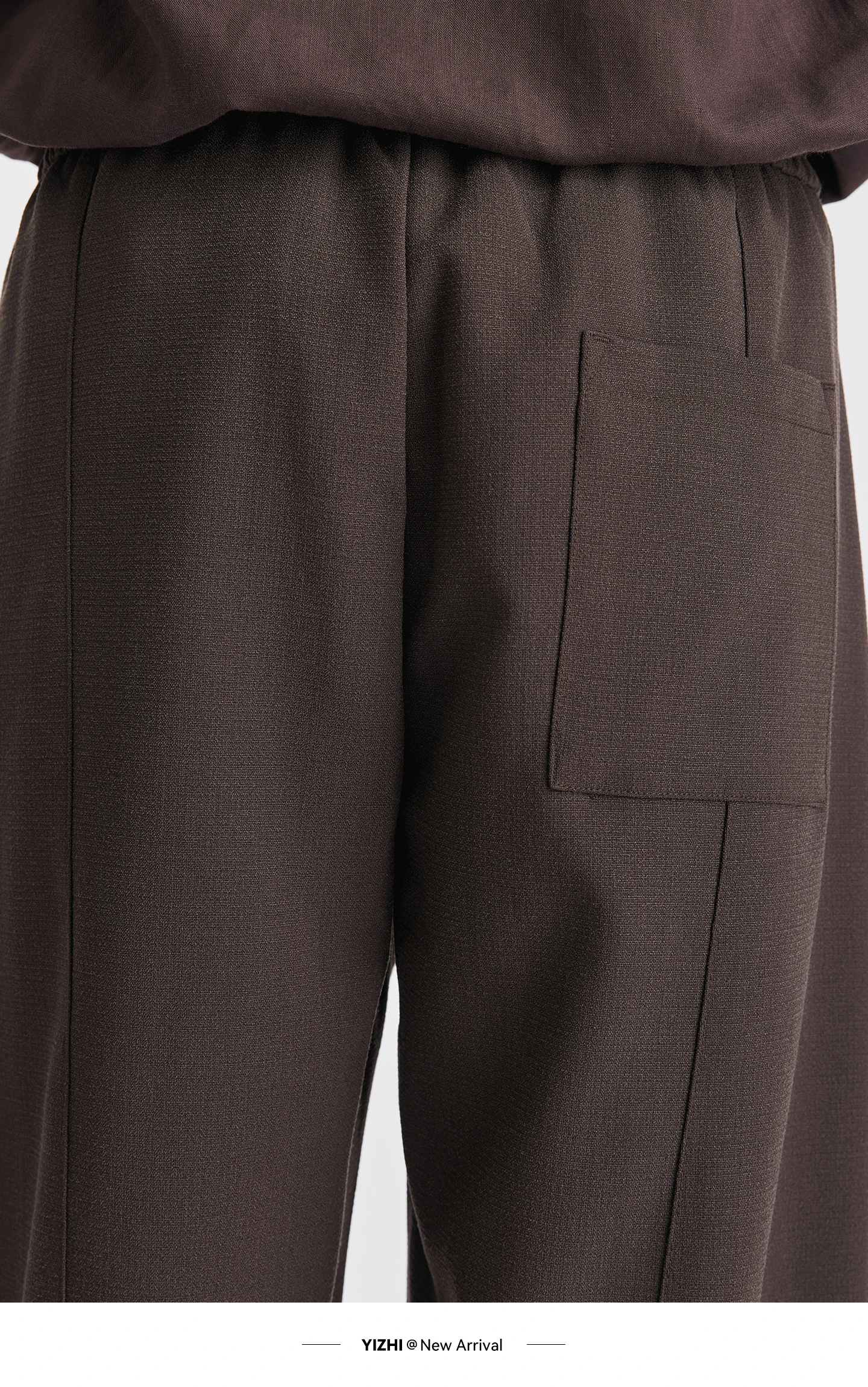 Men Lyocell Drawstring Pleated Wide Leg Casual Pants 2026 Autumn Mature Style Commuter Versatile Draped Straight Long Trousers