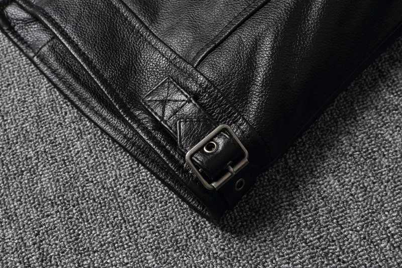 2025 New Leather Jacket Top Layer 100% Cowhide Leather Clothes Men's Stand Collar Motorcycle Clothes  Autumn Winter Plus Size