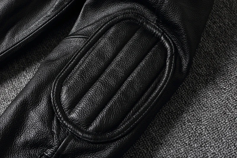 2025 New Leather Jacket Top Layer 100% Cowhide Leather Clothes Men's Stand Collar Motorcycle Clothes  Autumn Winter Plus Size