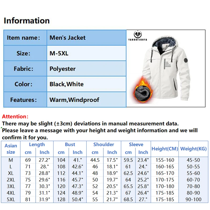 2025 New Spring Men Outdoor Hooded Windbreak Fleece Jacket Coats Men Autumn Warm Outwear Casual Fashion Solid Jacket Male Tops
