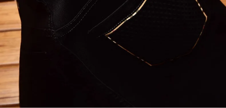 2024 New Light Luxury and Simplicity Black Jeans Men's Fashionable All-Match Straight Slim Fit Casual Trend Skinny Stretch Trous