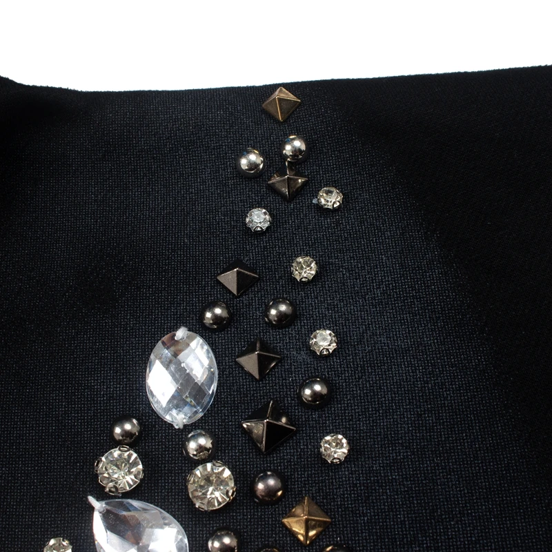 Oversize Balck Satoshi Hoody Retro Spray Dirty Rhinestone Button Stud Necklace Logo Hooded Sweatshirts 2XL Men Women Streetwear
