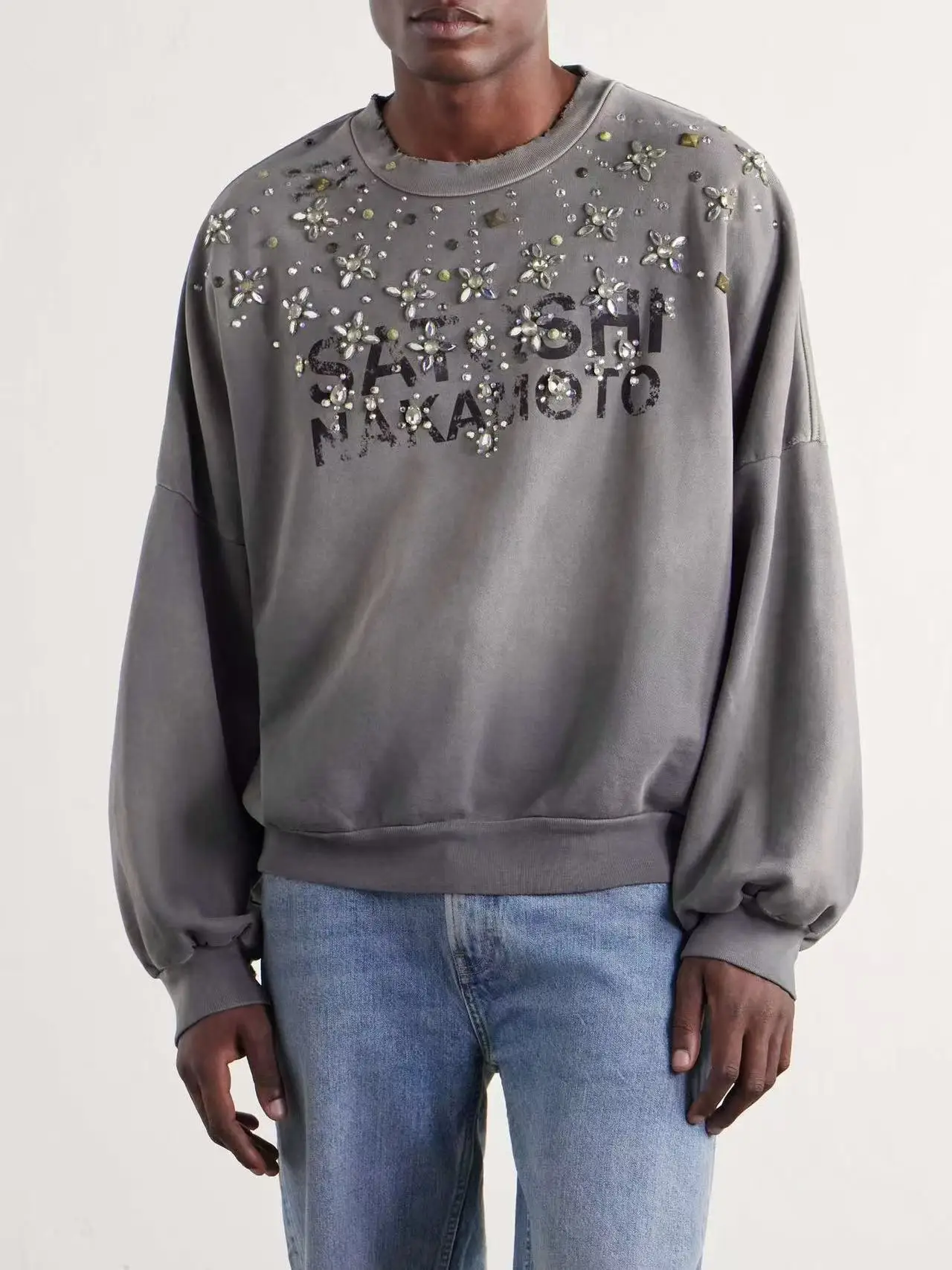 SATOSHI NAKAMOTO 26SS CRYSTAL CASTLE CREWNECK Sweatshirts Men Women High Quality Hooded